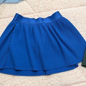 Blue and green  Pleated Mini Skort - girls